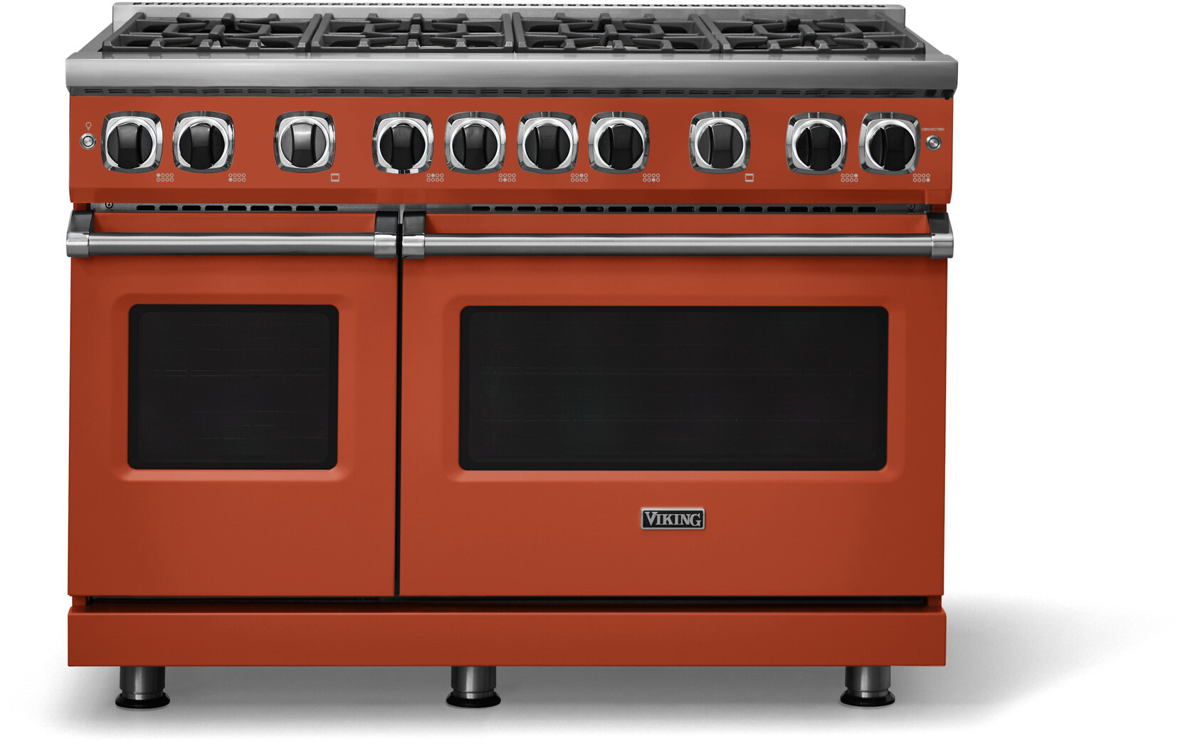 Viking VGR74828BSCLP 7 Series 48 inch Freestanding Gas Range with 8 Sealed Elevation Burners, 6.1 cu. ft. Oven Capacity, Gourmet-Glo Gas Infrared Broiler (Spiced Cider, Liquid Propane)