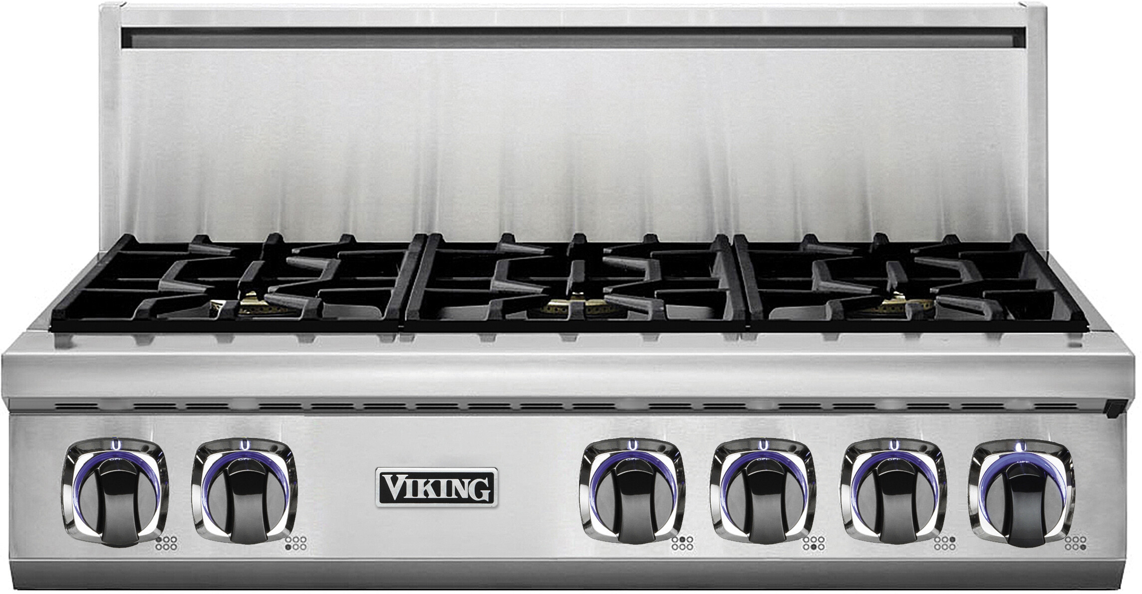 Viking VRT7366BSSLP 7 Series 36 inch Gas Rangetop with 6 Sealed Burners (Liquid Propane)