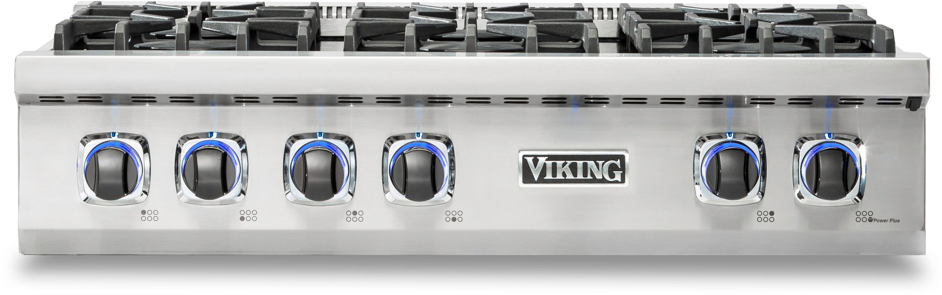 Viking VRT7366BSS 7 Series 36 inch Gas Rangetop with 6 Sealed Burners (Natural Gas)