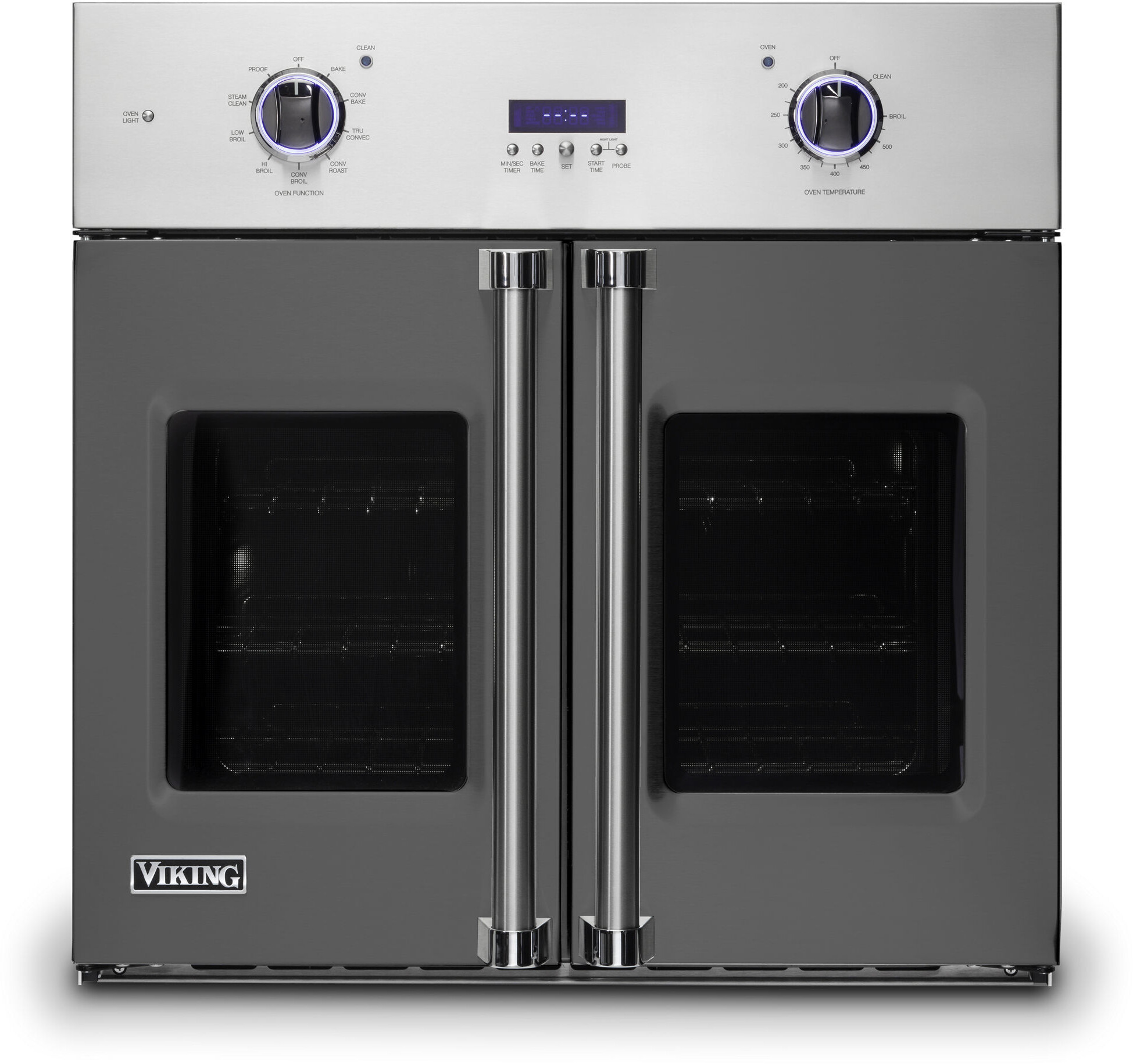 Viking VSOF7301DG 7 Series 30 inch French-Door Single Electric Thermal Convection Oven with 4.7 cu. ft. Capacity (Damascus Grey)
