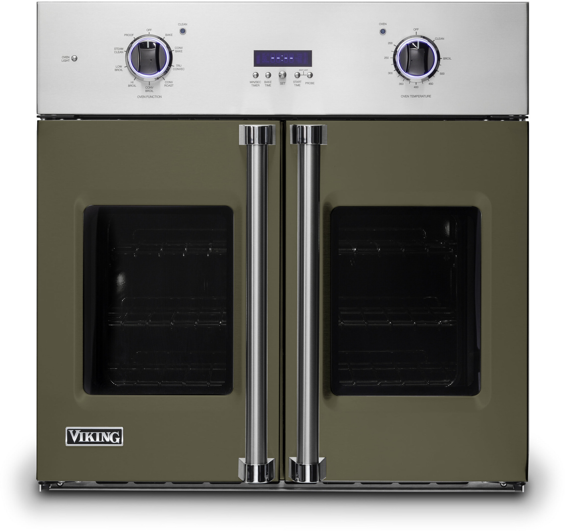 Viking VSOF7301MA 7 Series 30 inch French-Door Single Electric Thermal Convection Oven with 4.7 cu. ft. Capacity (Martini)