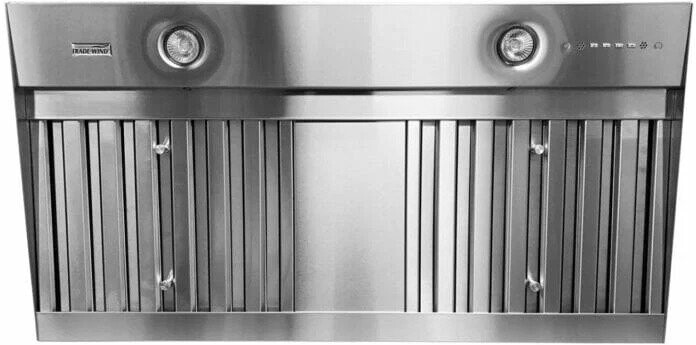 Trade-Wind VSL4486RC 48 inch Designer Series Range Hood Insert with 600 CFM, LED Lighting, Baffle Filters and Remote Control in Stainless Steel