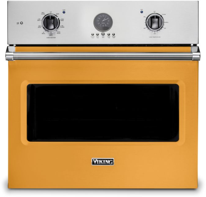 Viking VSOE530DA 5 Series 30 inch Electric Single Wall Oven with 4.7 cu. ft. Capacity, Convection, Self Clean, Meat Probe (Daffodil)