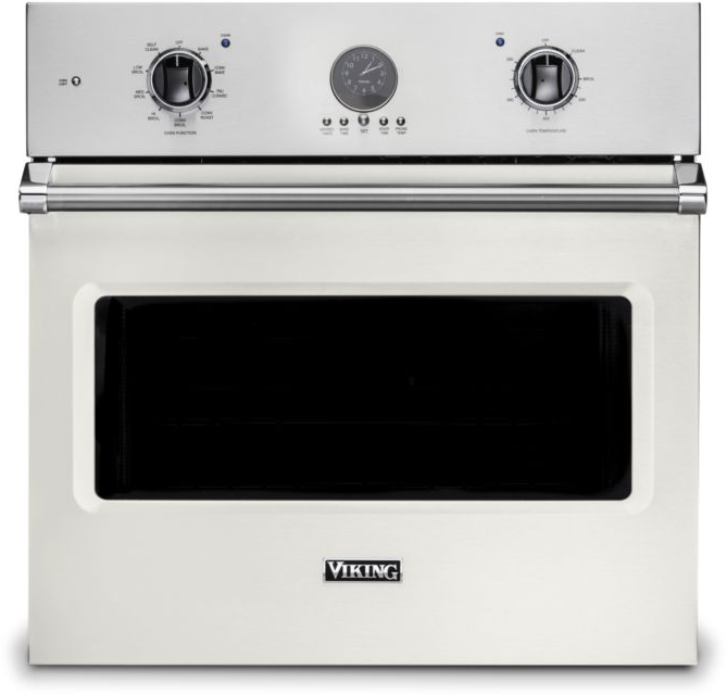 Viking VSOE530PW 5 Series 30 inch Electric Single Wall Oven with 4.7 cu. ft. Capacity, Convection, Self Clean, Meat Probe (Pure White)