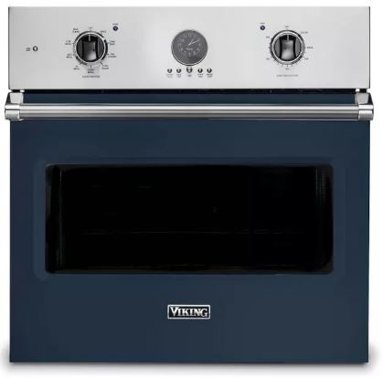 Viking VSOE530SB 5 Series 30 inch Electric Single Wall Oven with 4.7 cu. ft. Capacity, Convection, Self Clean, Meat Probe (Slate Blue)