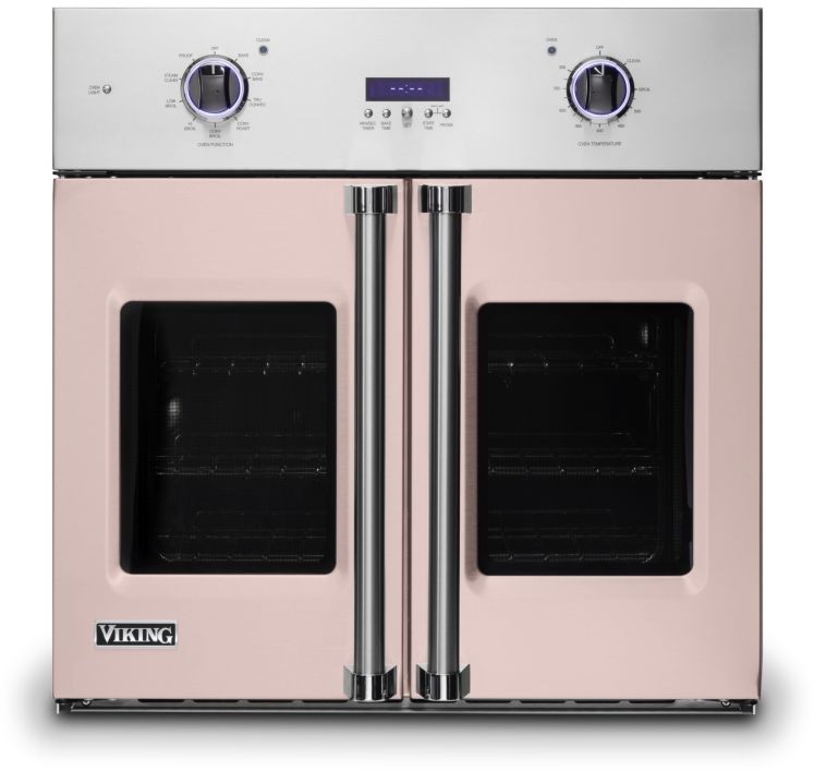 Viking VSOF7301BH 7 Series 30 inch French-Door Single Electric Thermal Convection Oven with 4.7 cu. ft. Capacity (Blush)