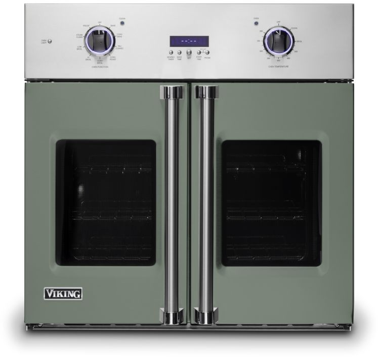 Viking VSOF7301EU 7 Series 30 inch French-Door Single Electric Thermal Convection Oven with 4.7 cu. ft. Capacity (Eucalyptus)