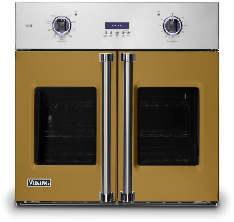 Viking VSOF7301GH 7 Series 30 inch French-Door Single Electric Thermal Convection Oven with 4.7 cu. ft. Capacity (Golden Hour)