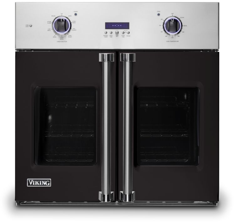 Viking VSOF7301ON 7 Series 30 inch French-Door Single Electric Thermal Convection Oven with 4.7 cu. ft. Capacity (Onyx)