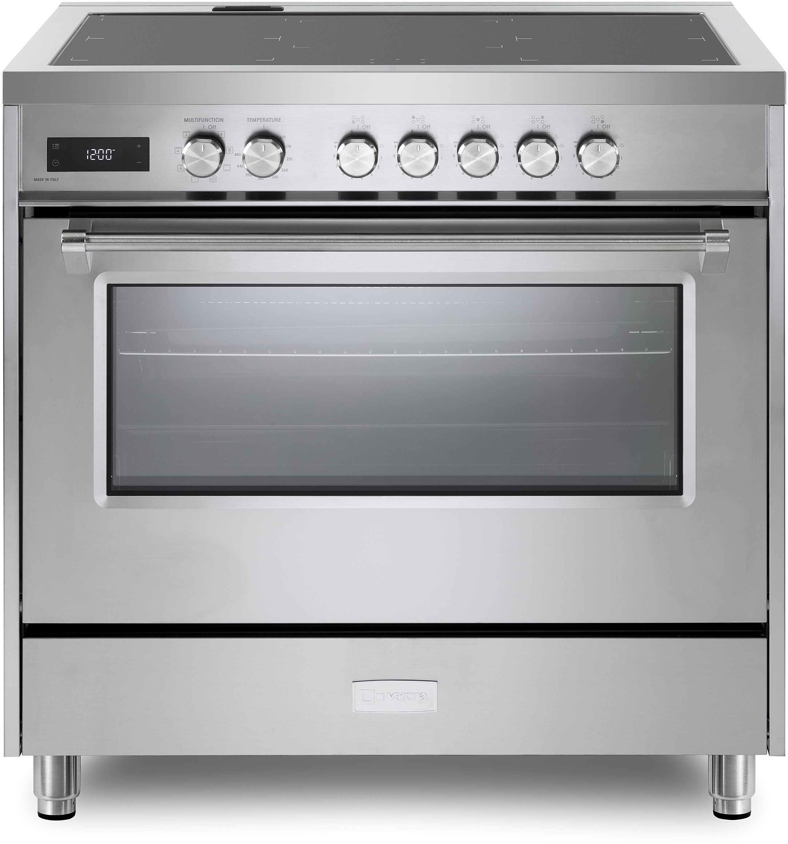 Verona VUFSIE365SS 36 inch Ultima Collection Freestanding Induction Range with 5 Elements, 5 cu. ft. Oven Capacity (Stainless Steel)