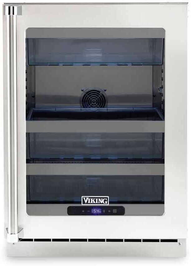 24 Inch 5 Freestanding/Built In Refrigerator - Viking VURE524GSS