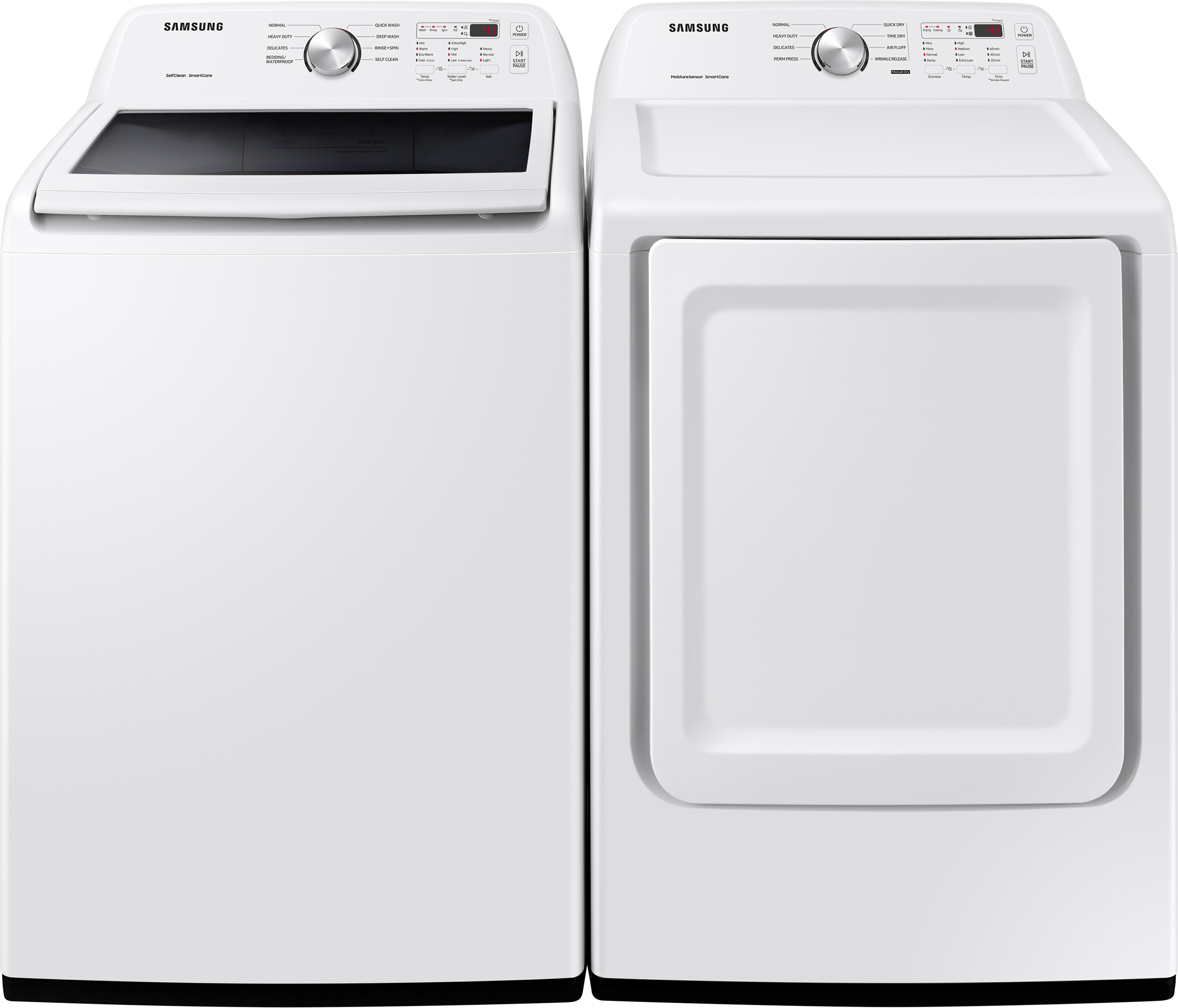 Samsung Top Load Washer & Dryer Set SAWADREW3200 -  WA45T3200AW