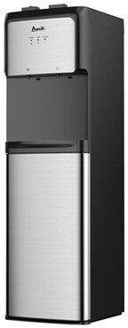Avanti WDBMC810Q3S 3 to 5 Gallon 41.25 in. Stainless Steel Bottom Loading Water Dispenser with UV Light - Black
