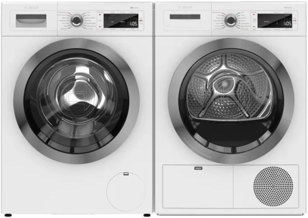 Bosch 800 Front Load Washer & Dryer Set BSWADREW85651