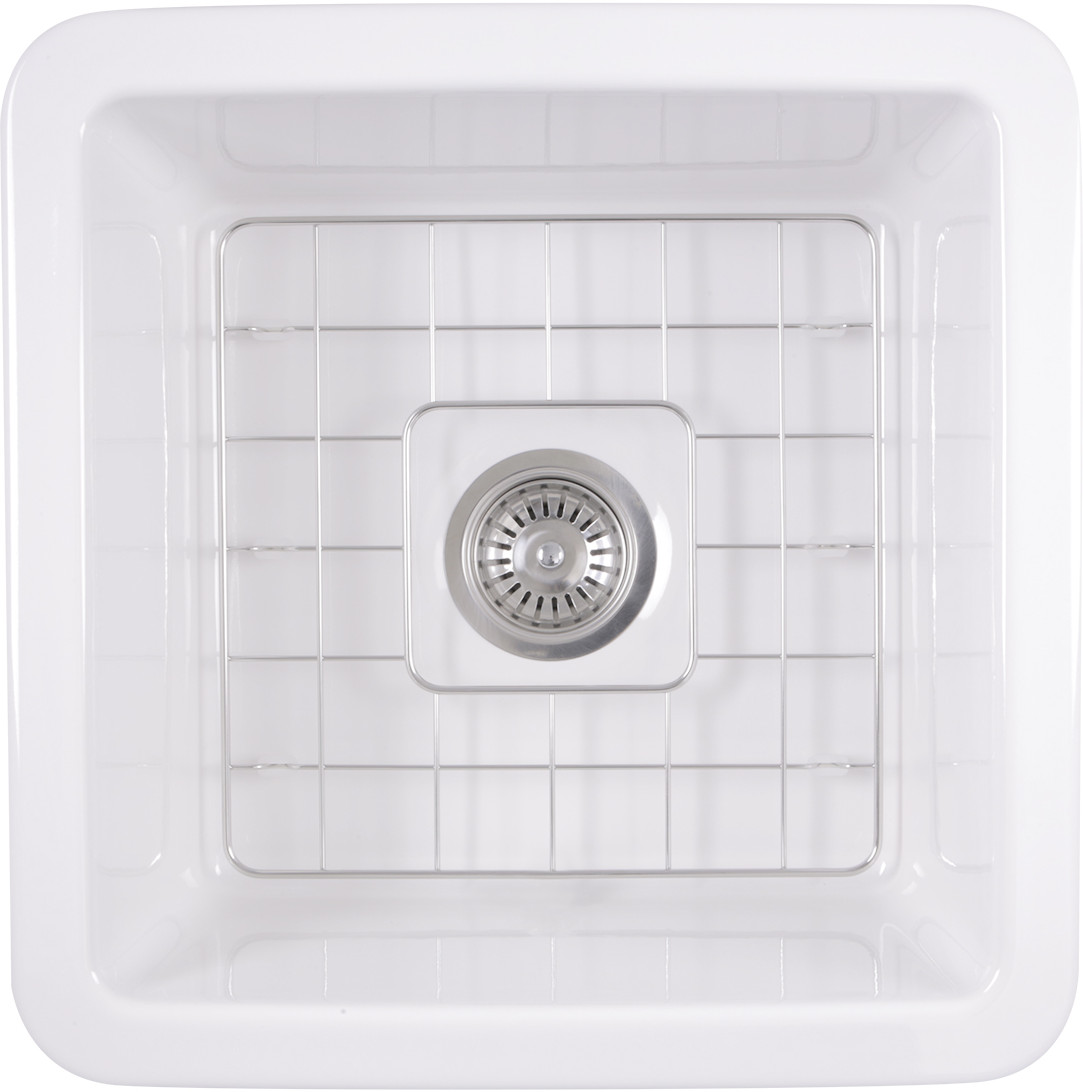 Nantucket Sinks Cape Collection Undermount Fireclay Rectangle Sink WELLFLEET1818W