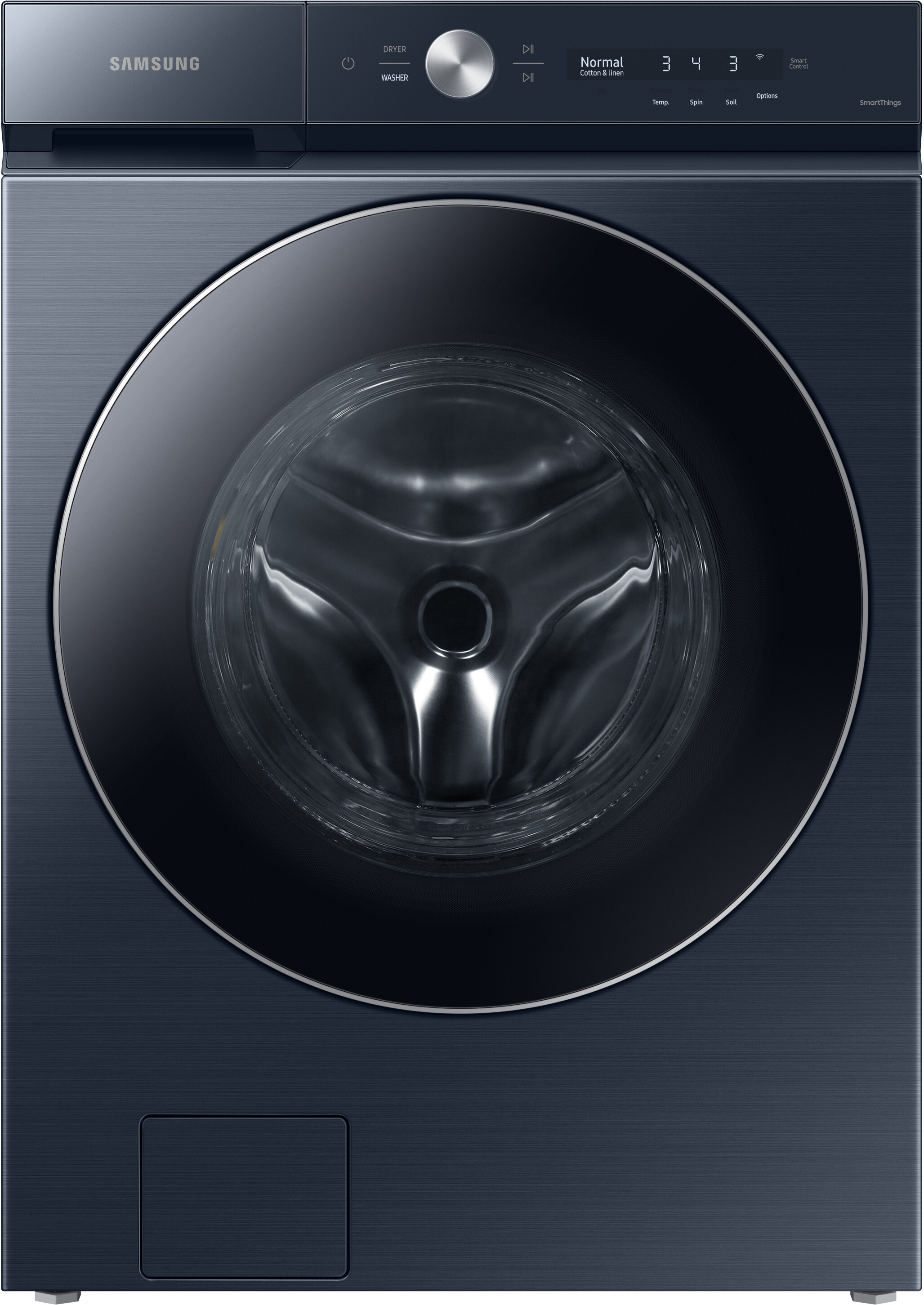 Samsung - BESPOKE 5.3 Cu. Ft. High-Efficiency Stackable Smart Front Load Washer with Steam and AI OptiWash
