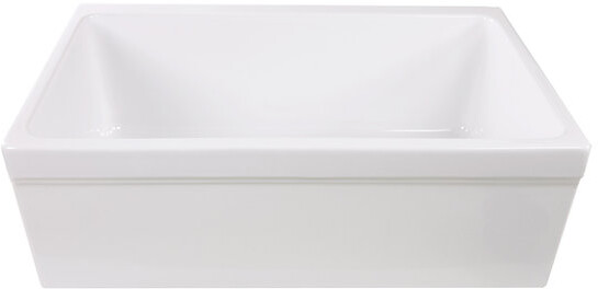 Nantucket Sinks Cape Collection Apron Front Fireclay Rectangle Sink WHFCDL30