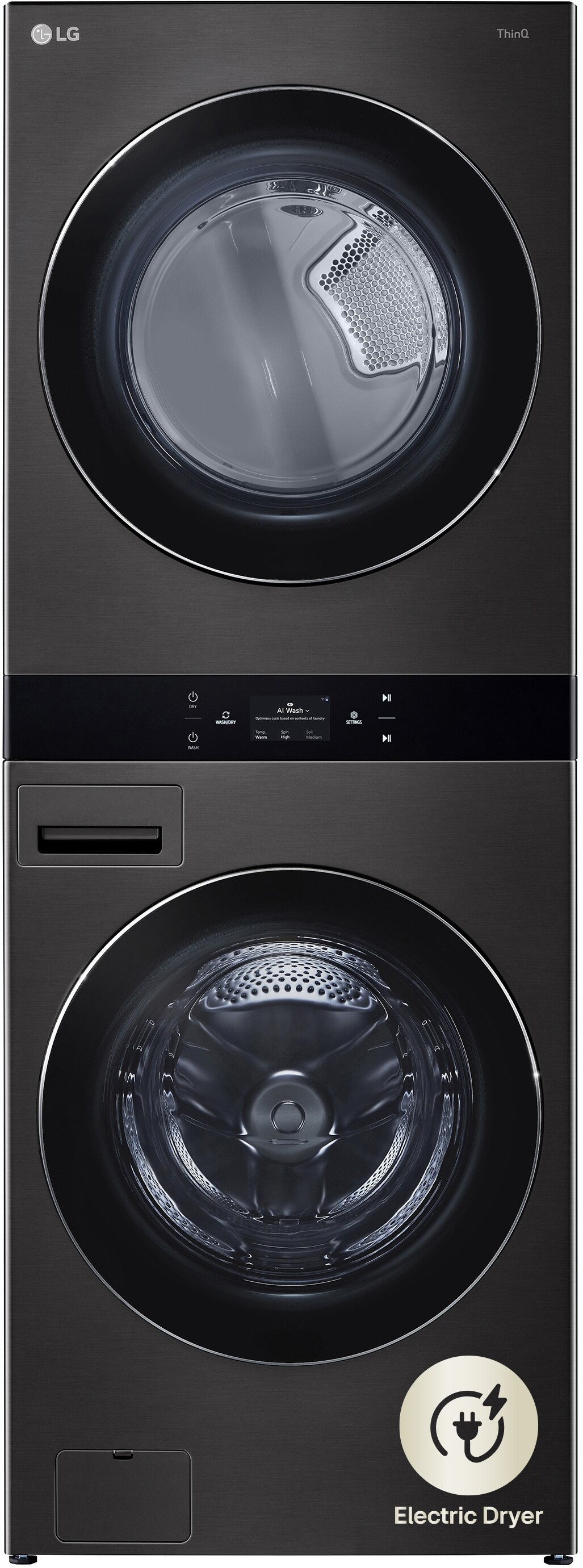 LG 27 WasherDryer Electric Vented Washtower WKEX200HBA