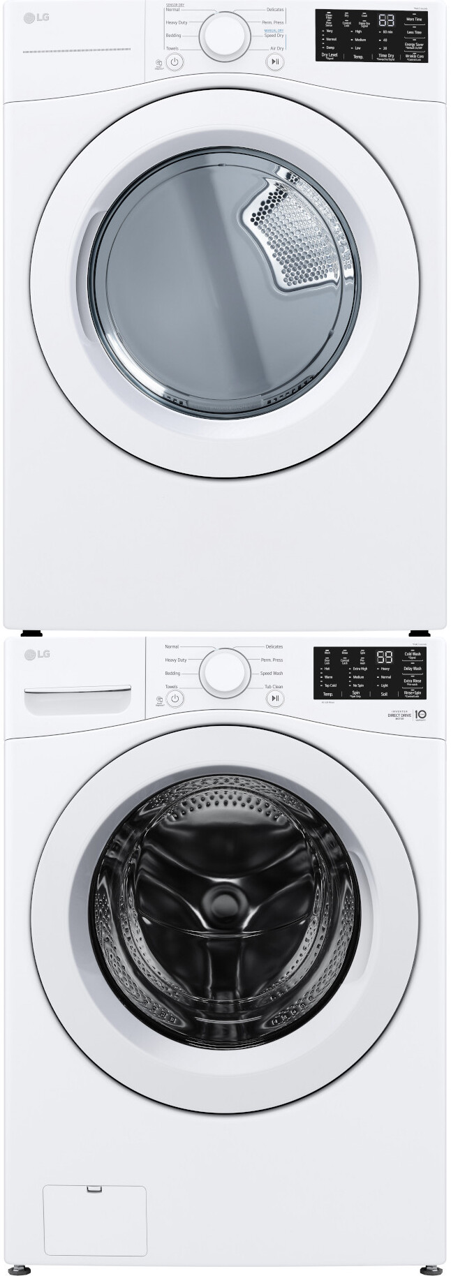 LG Front Load Washer & Dryer Set LGWADRGW34713