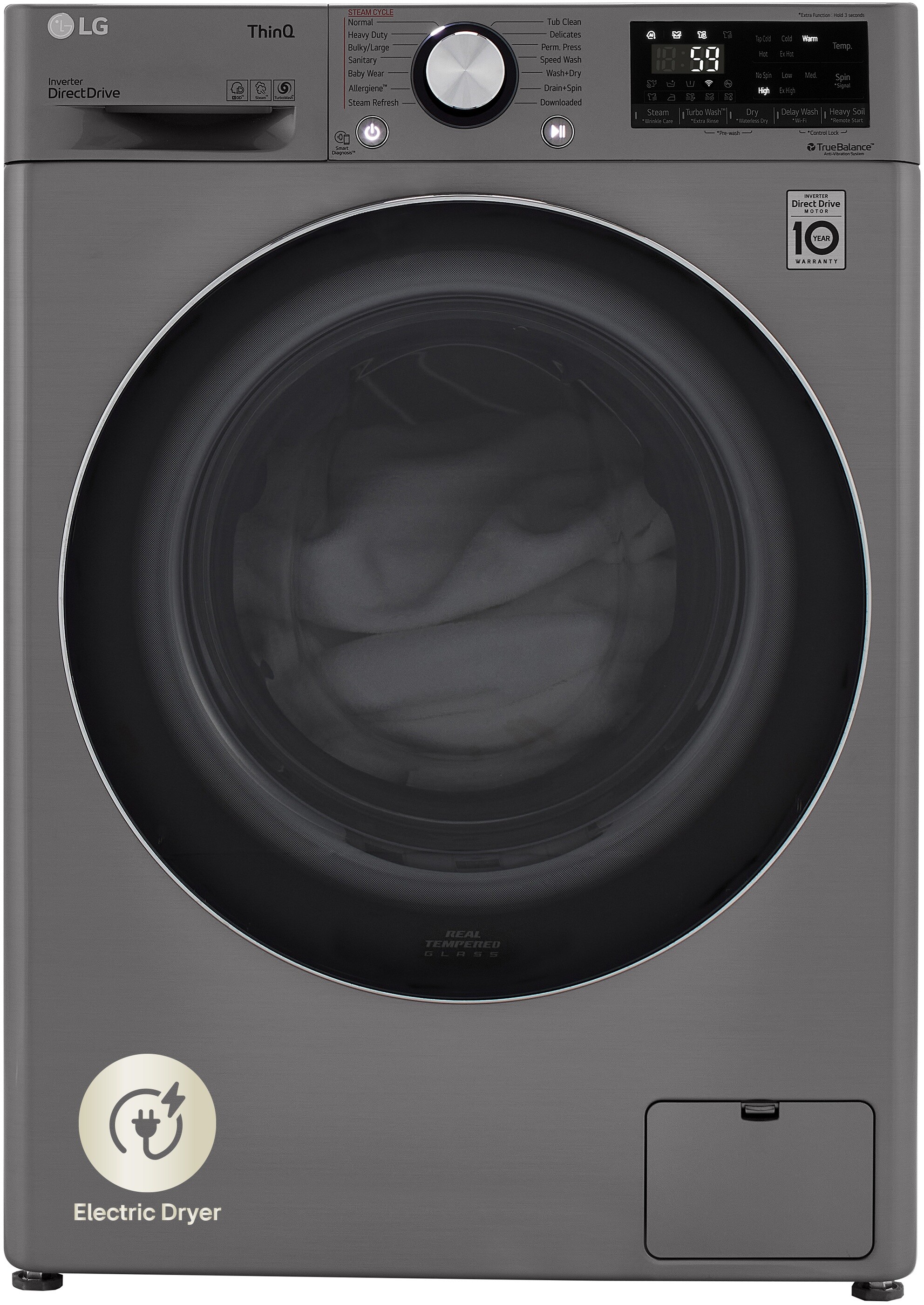 LG 24 Electric Front Load Washer Dryer Combo WM3555HVA