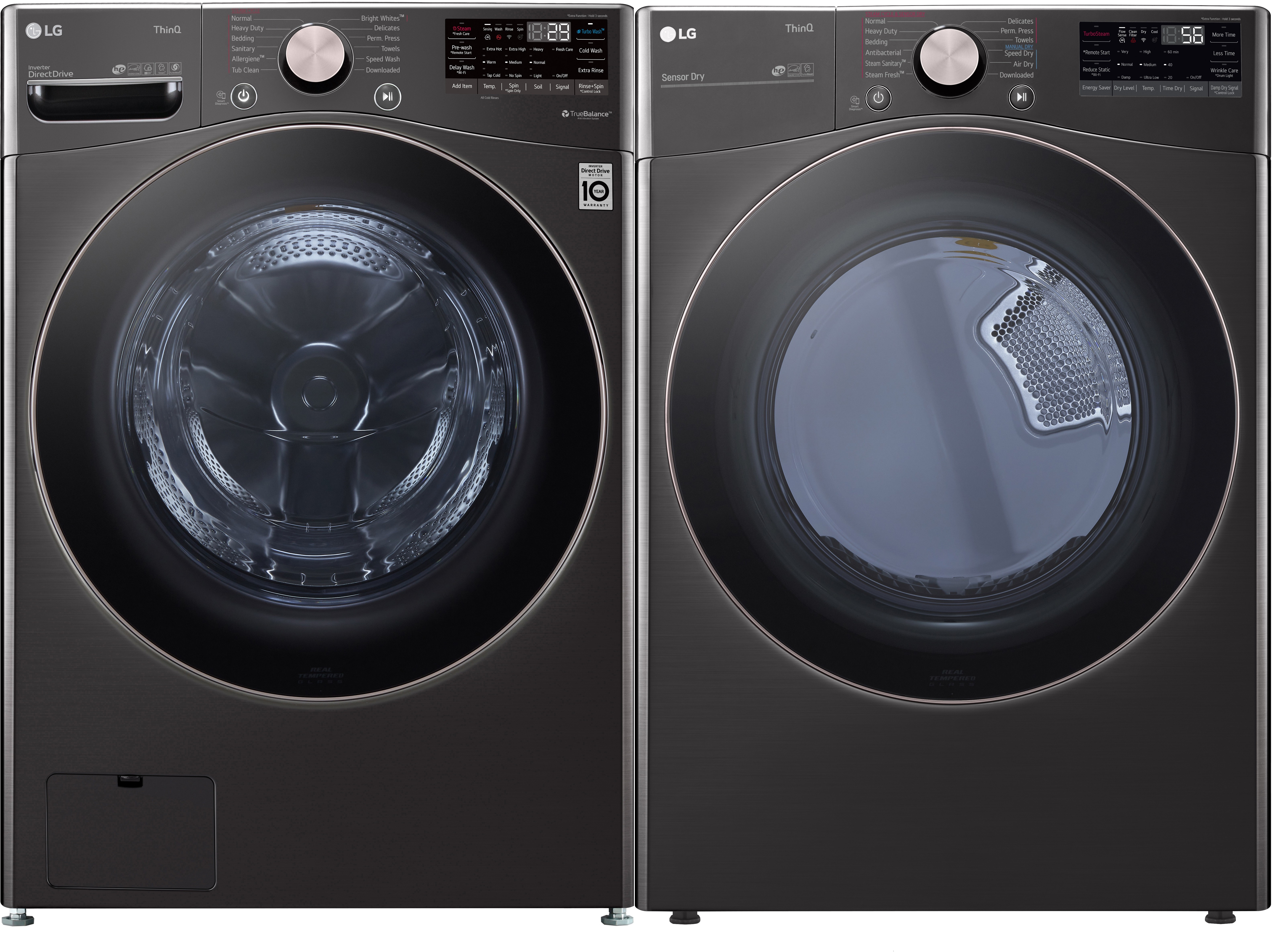 LG Front Load Washer & Dryer Set LGWADREB40001 -  WM4000HBA