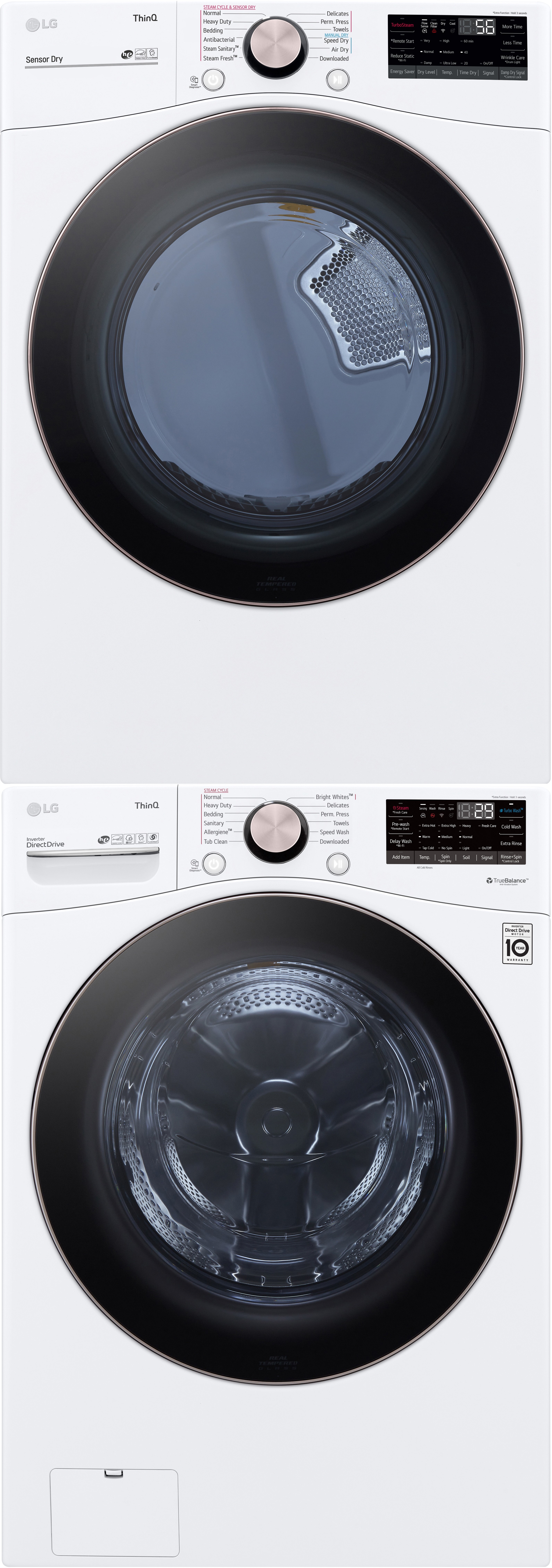 LG Front Load Washer & Dryer Set LGWADRGW40004