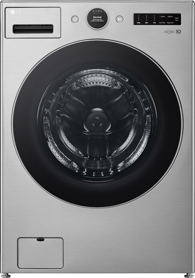 LG - 4.5 Cu. Ft. High-Efficiency Smart Front Load Washer with Steam and TurboWash 360