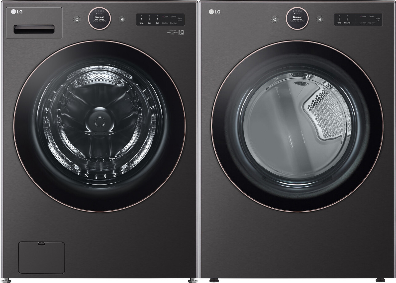 LG Front Load Washer & Dryer Set LGWADRGB6500