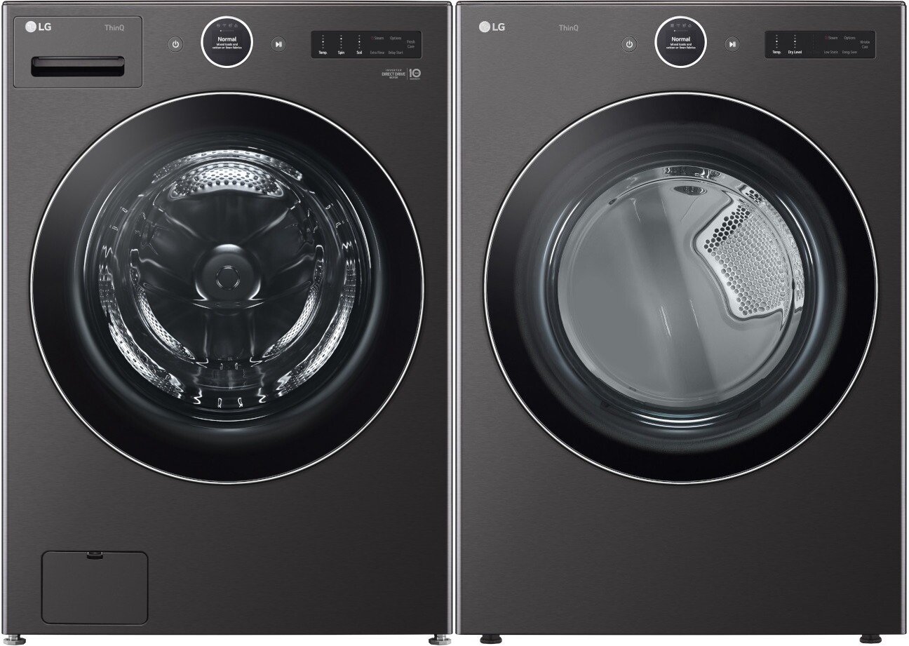 LG Front Load Washer & Dryer Set LGWADREB6700 -  WM6700HBA