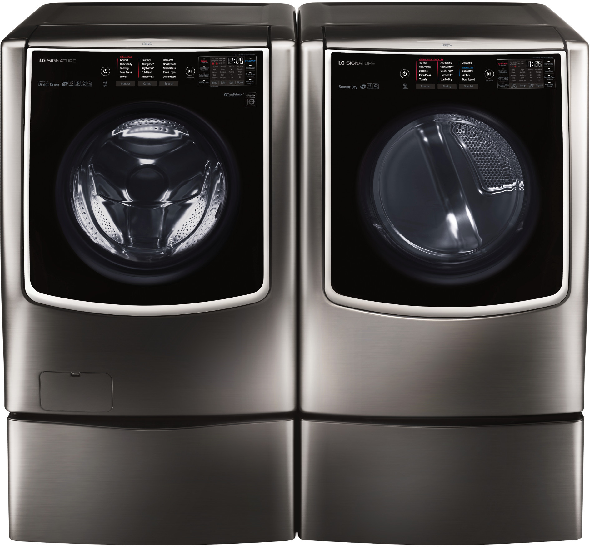 LG Signature TurboWash Front Load Washer & Dryer Set LGWADREBS97