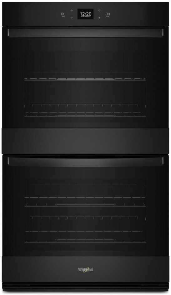 Whirlpool WOED5027LB 27 inch Double Wall Oven with 8.6 cu. ft. Oven Capacity, Air Fry Mode, Keep Warm Setting, Convect Boil, Adjustable Self-Clean Cycle, Assisted Cook (Black)