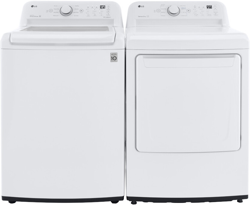 LG Top Load Washer & Dryer Set LGWADREW7000 -  WT7000CW