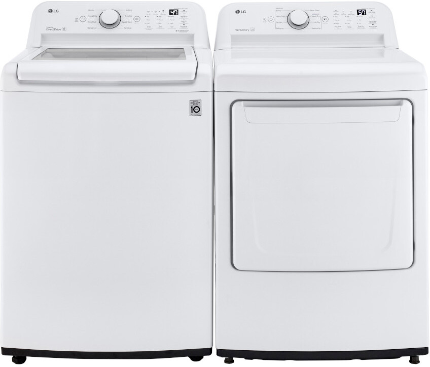 LG Top Load Washer & Dryer Set LGWADREW7005 -  WT7005CW