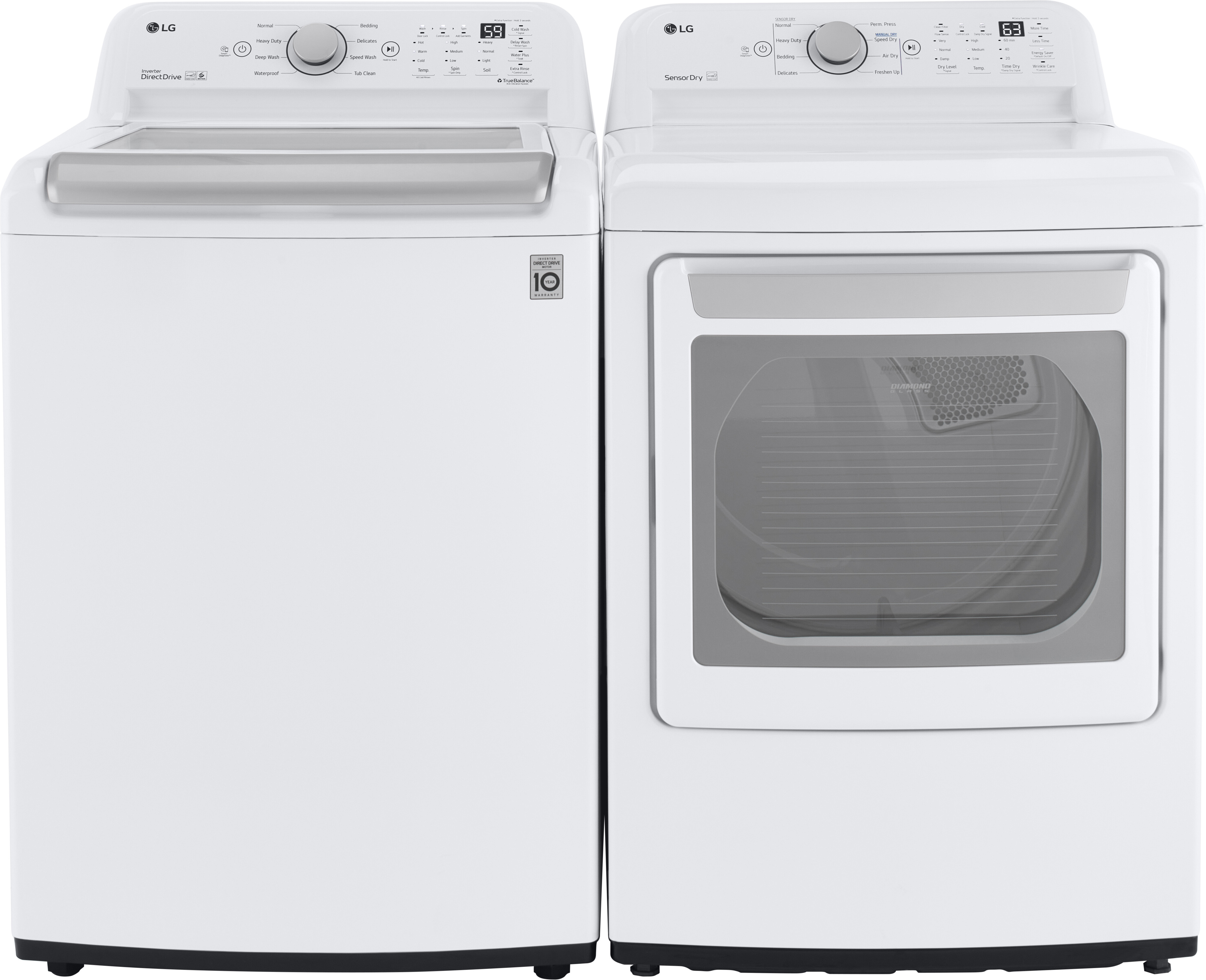 LG Top Load Washer & Dryer Set LGWADRGW71552