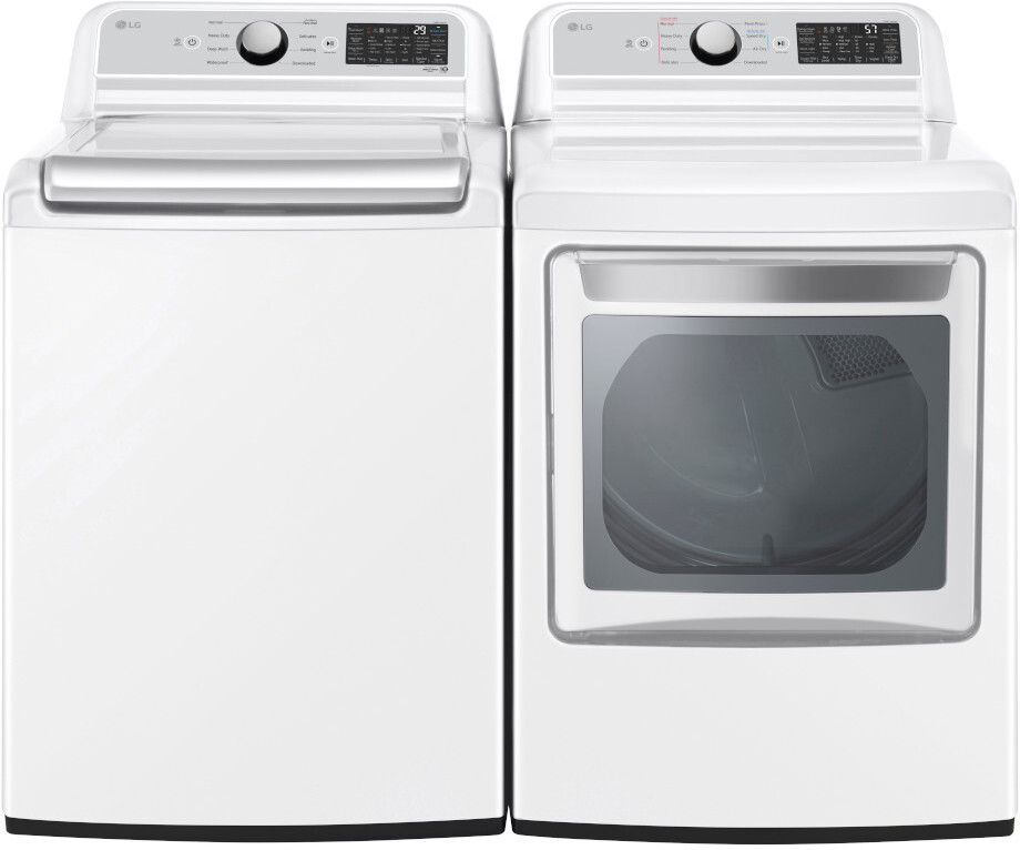 LG Top Load Washer & Dryer Set LGWADREW405 -  WT7405CW