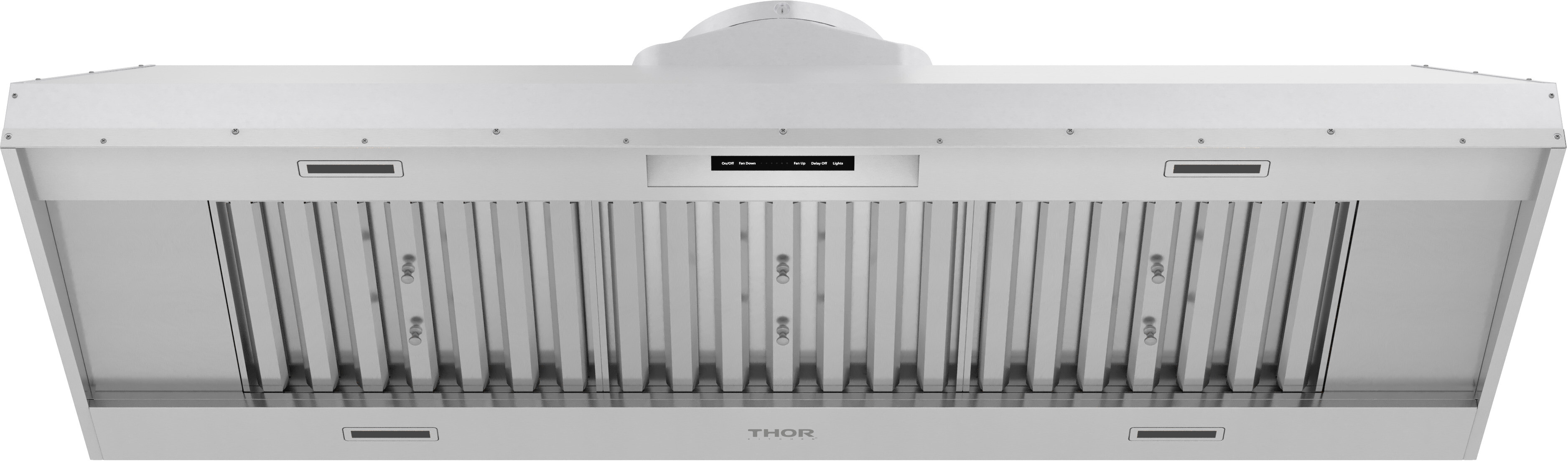 Thor Kitchen XLH60 60 inch Liner Wall Mount Range Hood with 1200 CFM, Stainless Steel Baffle Filter, 71 dBA Noise Levels, LED Lights, Touch Control, Heat Sensor, in Stainless Steel