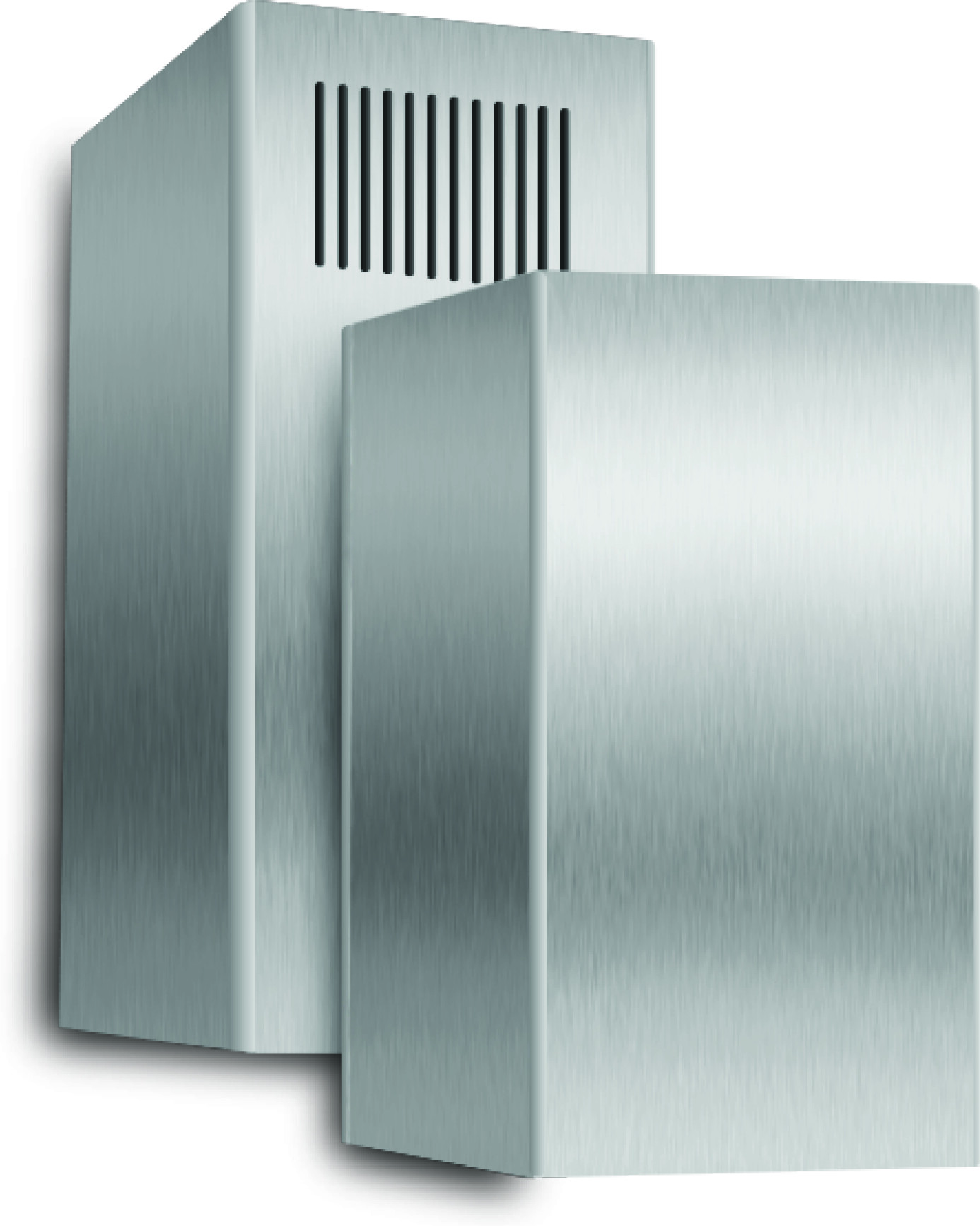 XO XOEDCRI Telescoping Duct Cover for Ceilings up to 10′ High – Fits all XORI Models, in Stainless Steel