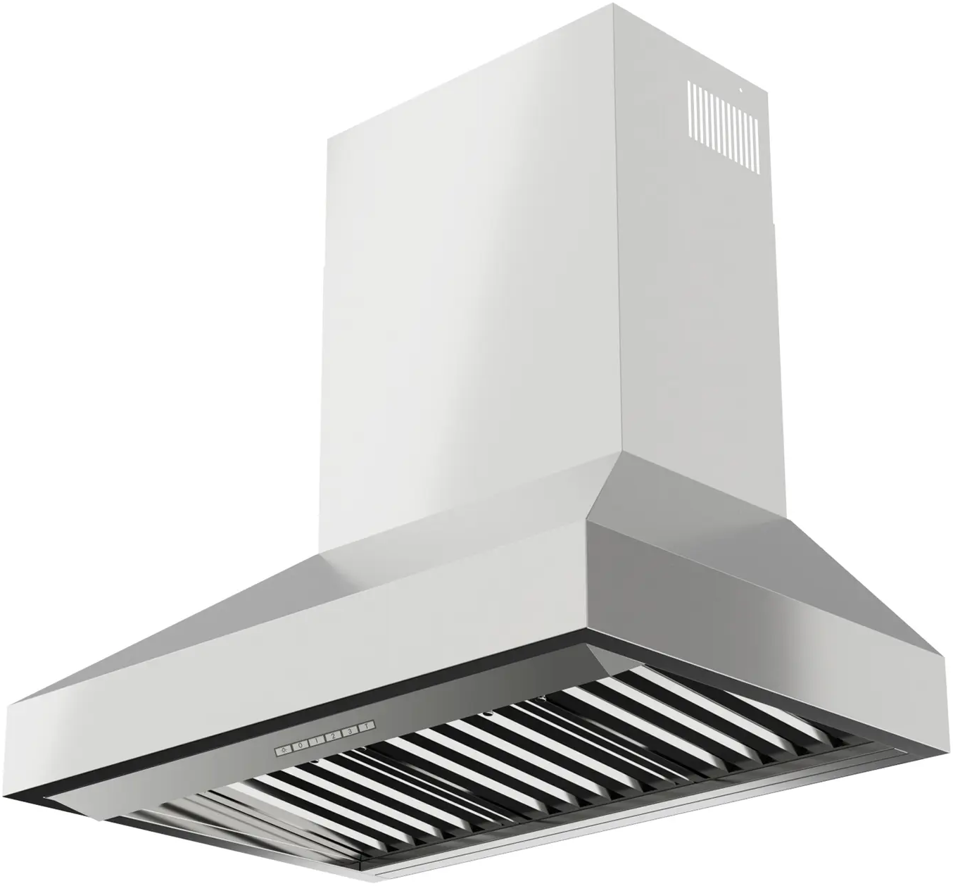 XO XOVV248KSE 48 inch Wall Chimney Range Hood with 1000 CFM, LED Lighting, Dishwasher Safe Pro Baffle Filters and Delay Auto Shutoff in Stainless Steel