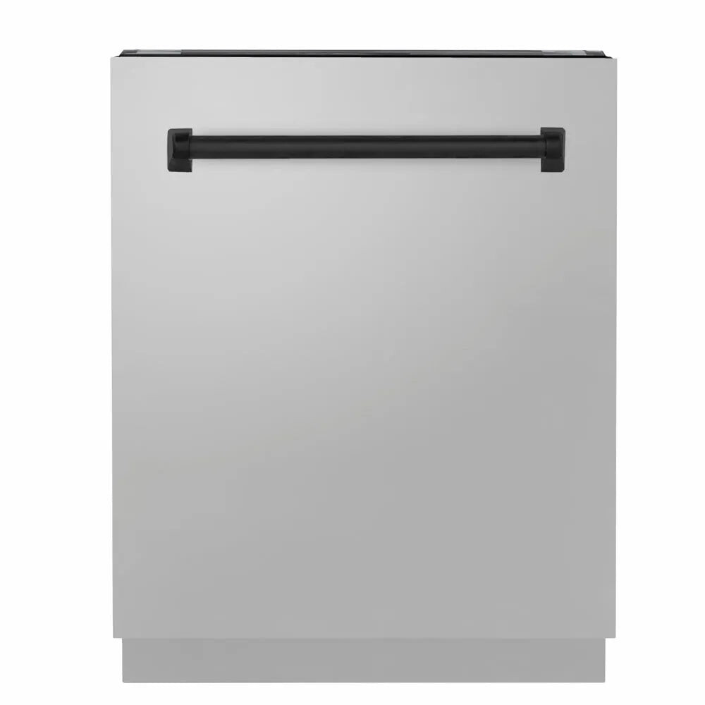 ZLINE DWVZ30424MB 24 inch Autograph Edition Tallac Series Top Control Dishwasher with 15 Place Settings, 8 Wash Cycles, 3rd Rack and Stainless Steel Tub (Stainless Steel, Matte Black)