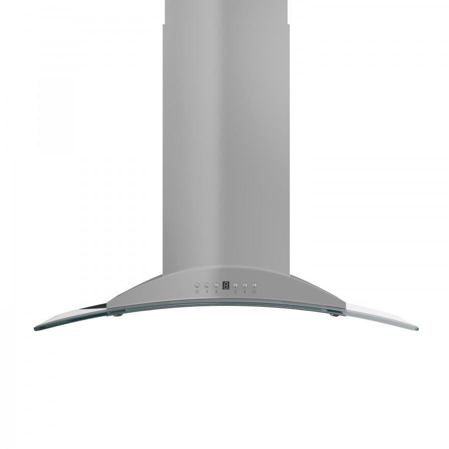 ZLINE GL9i30 30 inch Convertible Vent Island Mount Range Hood with 400 CFM, LED Lighting and Glass Canopy, in Stainless Steel