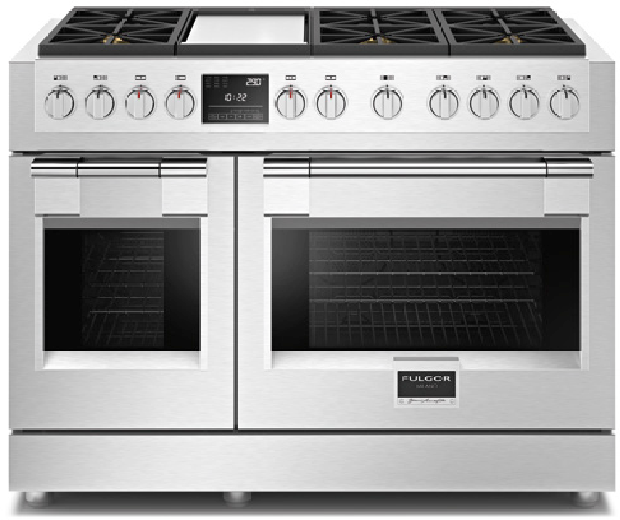 48"" Dual Fuel Natural Gas Range - Fulgor Milano F6PDF486GS1