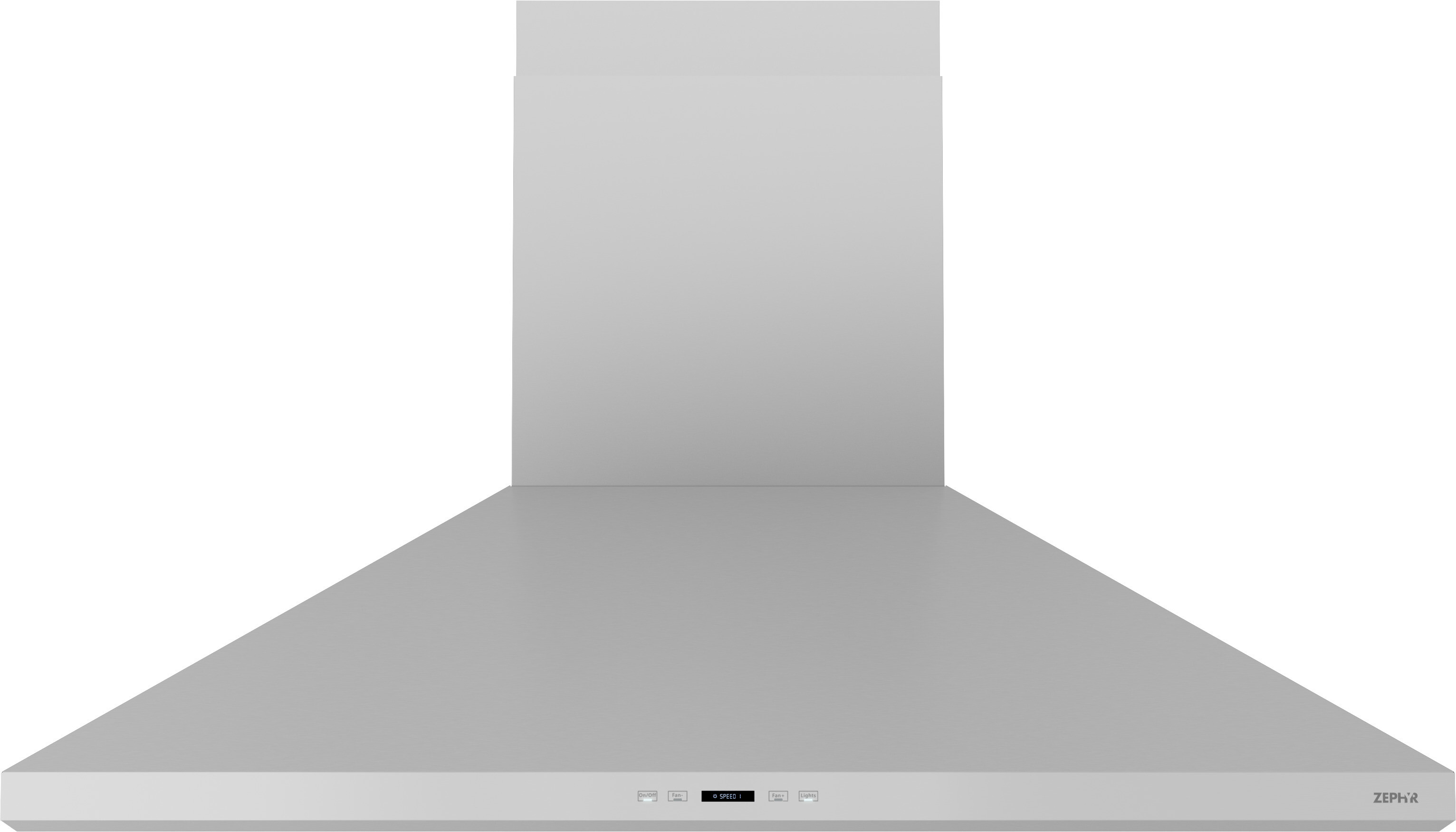Zephyr ZSLE48DS 48 inch Siena Pro Island Range Hood with 1200 CFM, LumiLight LED Lighting with TruHue, Airflow Control Technology and ICON Touch LCD Controls in Stainless Steel