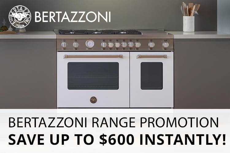 Bertazzoni PRO486GDFSBI 48 Inch ProStyle Dual Fuel Range with 6 Sealed