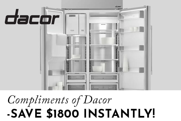 Dacor DYF42SBIWR 42 Inch BuiltIn SidebySide Refrigerator with WiFi