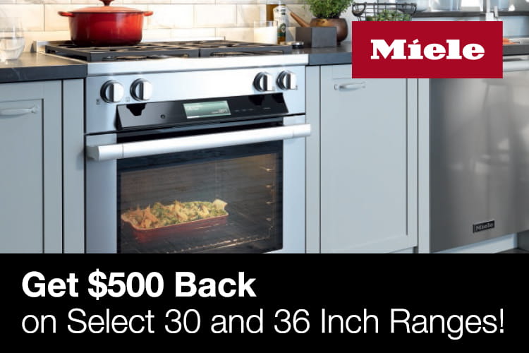 Miele HR11341G 36 Inch Gas Range with 6 M Pro Dual Stacked Sealed