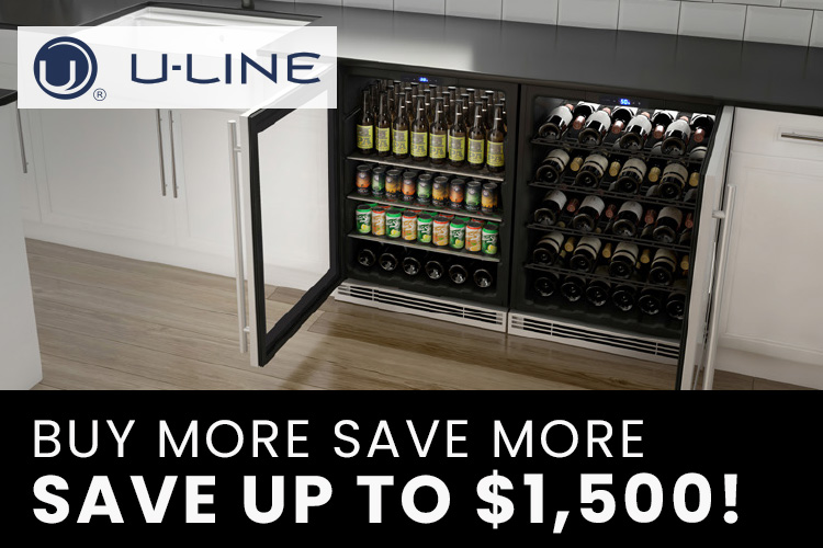 ULine UBI98W00A 15 Inch Undercounter Crescent Ice Maker with 25 Lbs