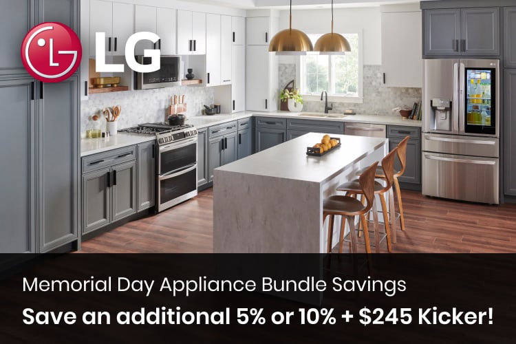 LG LGRERADWMW4209 4 Piece Kitchen Appliances Package with French Door