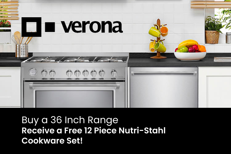 Verona Prestige Series VPFSEE365DSS 36 Inch All Electric Freestanding Range  Double Oven Convection, Cooktop 5 Burners Dual Center Element Chrome Knobs