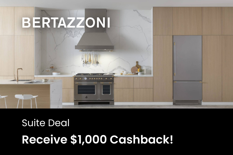 Bertazzoni - Suite Deal - Receive $1000 Cashback !