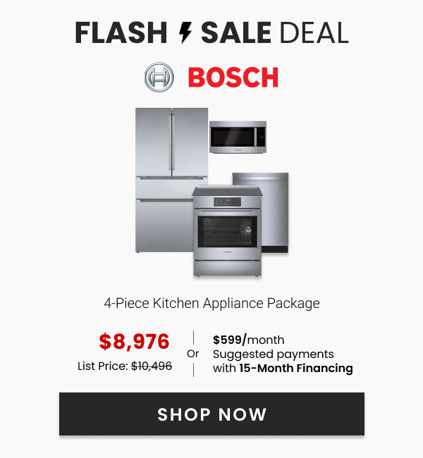 Bosch 4-Piece Kitchen Appliance Package